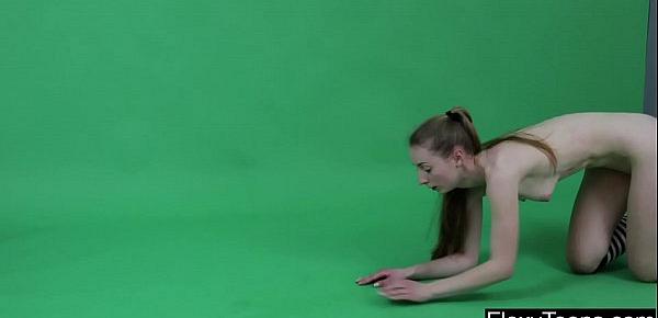  Anna Mostik shows gymnastics